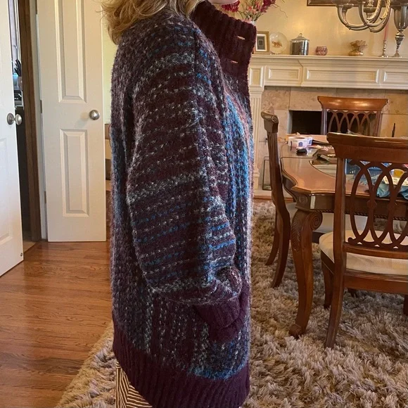 P.G.E.•Oversized Button-Up Cardigan•Pockets•Sz M - Picture 5 of 11